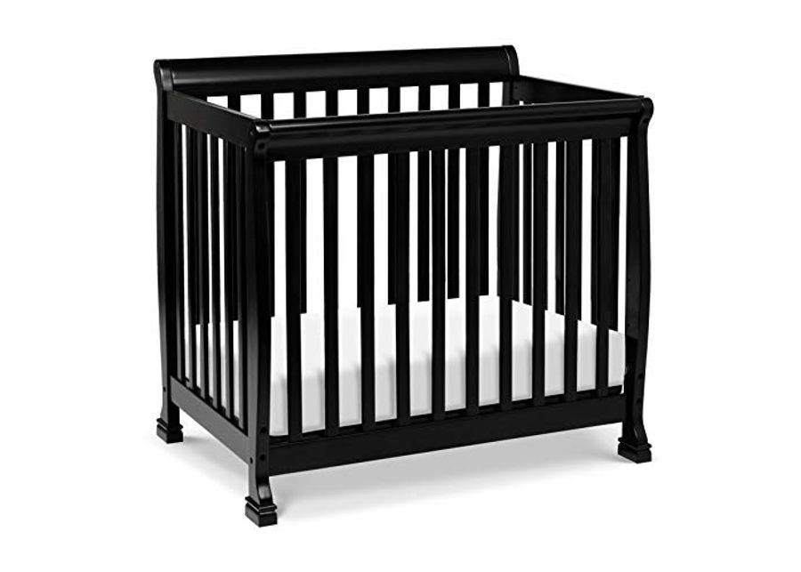 DaVinci Kalani 4-in-1 Convertible Mini Crib in Ebony, Greenguard Gold Certified