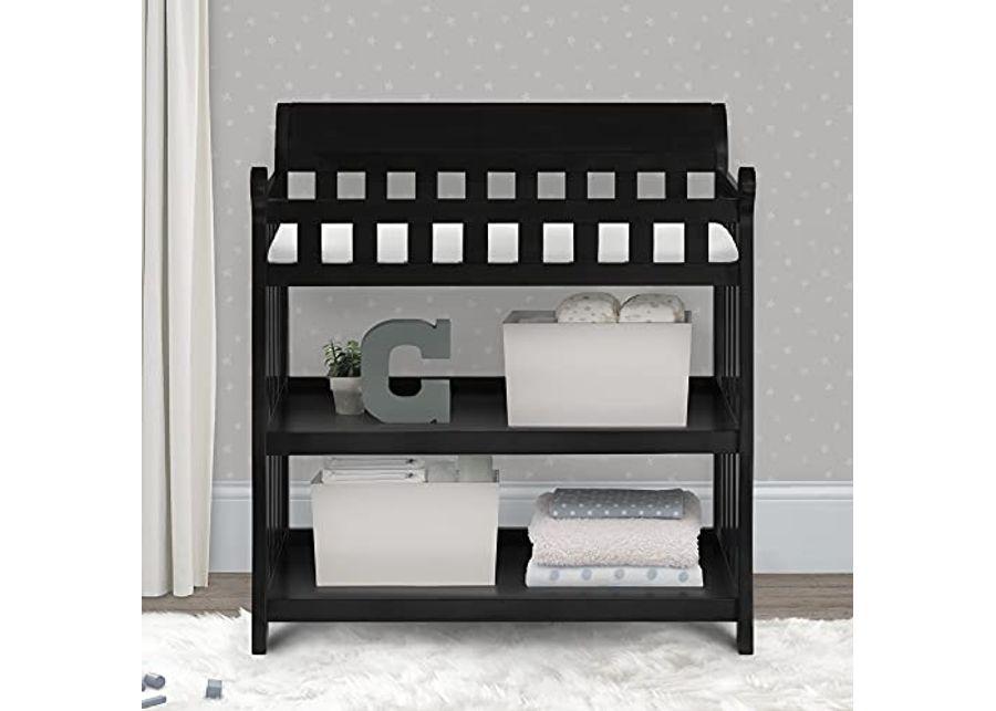 Delta Children Eclipse Changing Table with Changing Pad, Black
