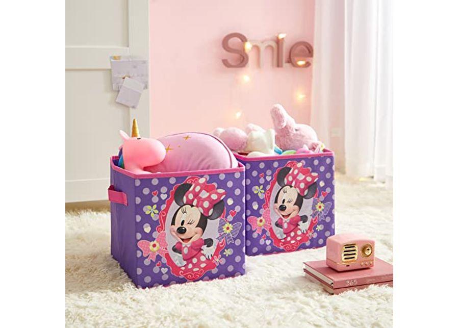 Disney Minnie Mouse Storage Cubes, Set of 2, 10-Inch