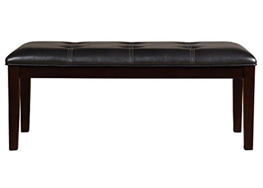 Homelegance Dining Bench, 49-Inch, Western, Dark Brown, Espresso Finish