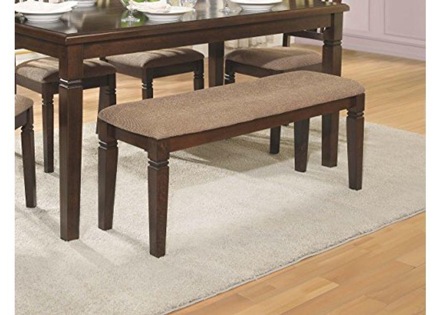 Homelegance Dining Bench, 44-Inch, Western, Dark Brown, Espresso Finish