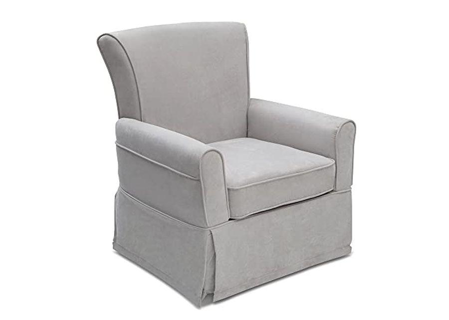 Delta Children Benbridge Glider Swivel Rocker Chair, Dove Grey