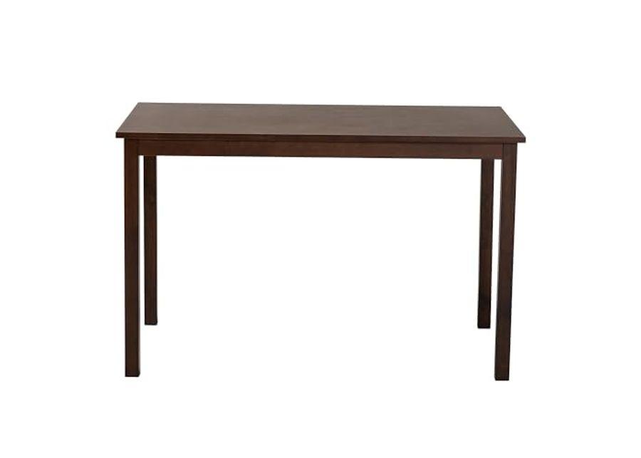 Baxton Studio Andrew Dining Table, 47.75" W x 30" D X 29.5" H, Dark Brown