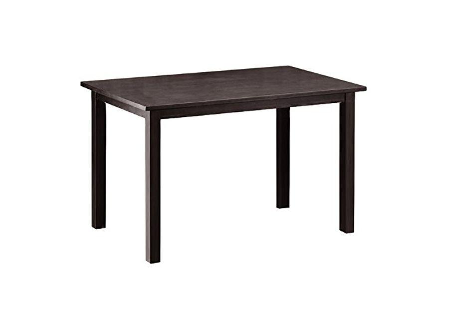 Baxton Studio Andrew Dining Table, 47.75" W x 30" D X 29.5" H, Dark Brown