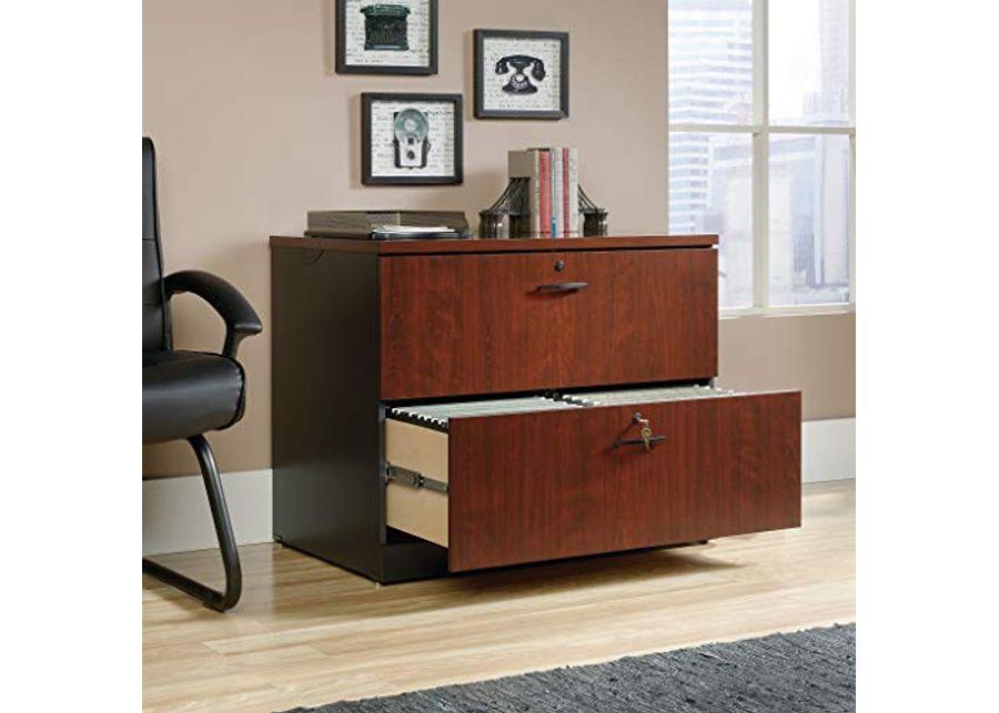 Sauder Via Lateral File, Classic Cherry Finish