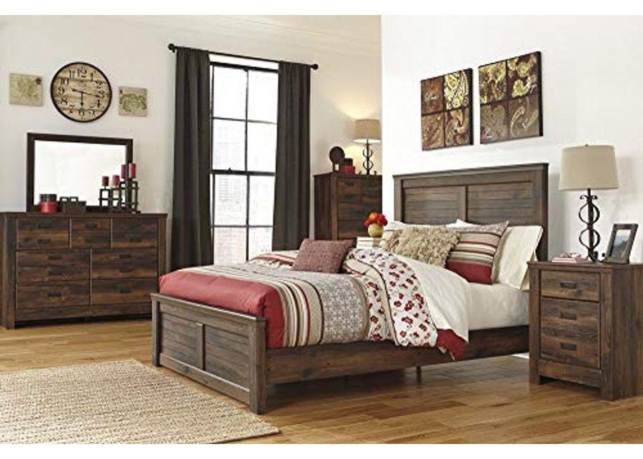 Ashley Furniture Signature Design - Quinden Bedroom Mirror - Component Piece - Dark Brown