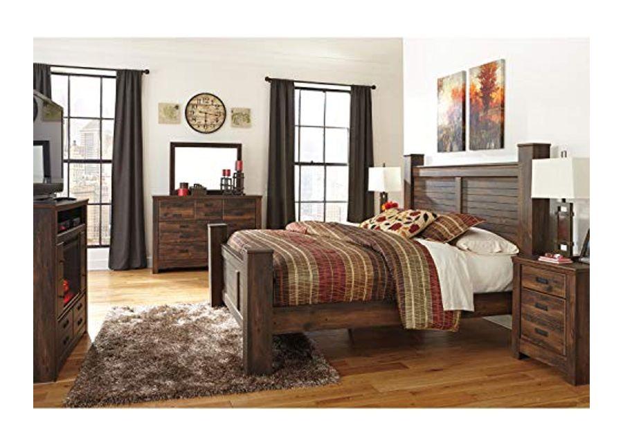 Ashley Furniture Signature Design - Quinden Bedroom Mirror - Component Piece - Dark Brown