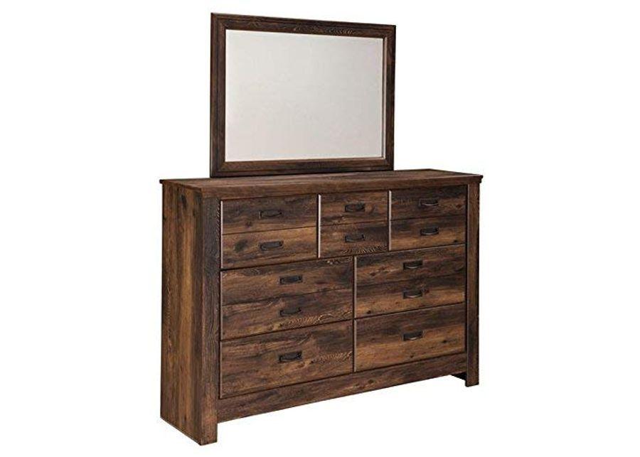 Ashley Furniture Signature Design - Quinden Bedroom Mirror - Component Piece - Dark Brown