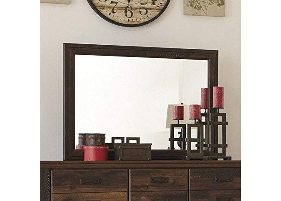 Ashley Furniture Signature Design - Quinden Bedroom Mirror - Component Piece - Dark Brown