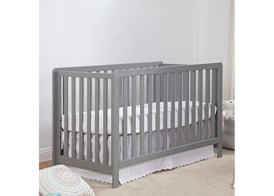 Carter's by DaVinci Colby 4-in-1 Low-Profile Convertible Crib in Grey, Greenguard Gold Certified