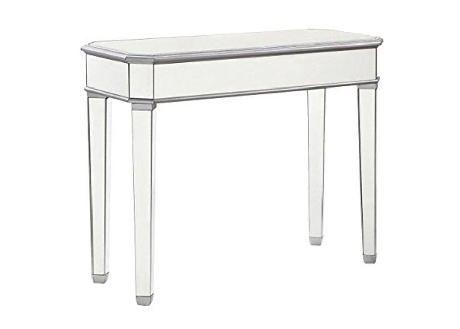 Elegant Decor Rectangle Table, Silver