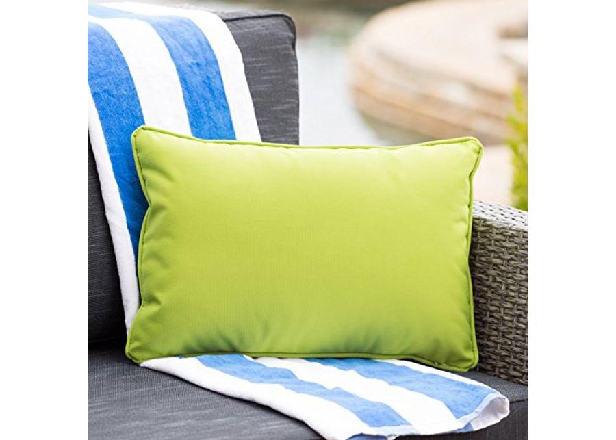 Christopher Knight Home Coronado Outdoor Square Water Resistant Pillow, Green