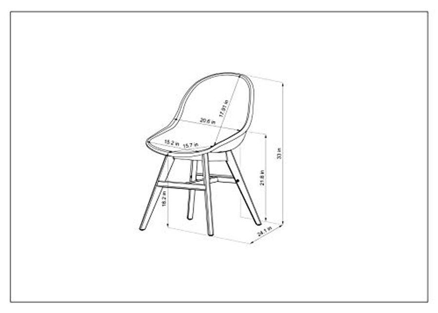 Amazonia Cannes Deluxe Patio Dining Sidechair (Set of 2) Light Teak Finish Legs