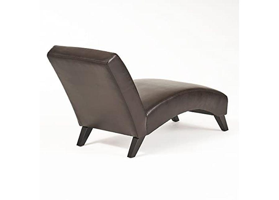 Christopher Knight Home Finlay Chaise Lounge, Brown