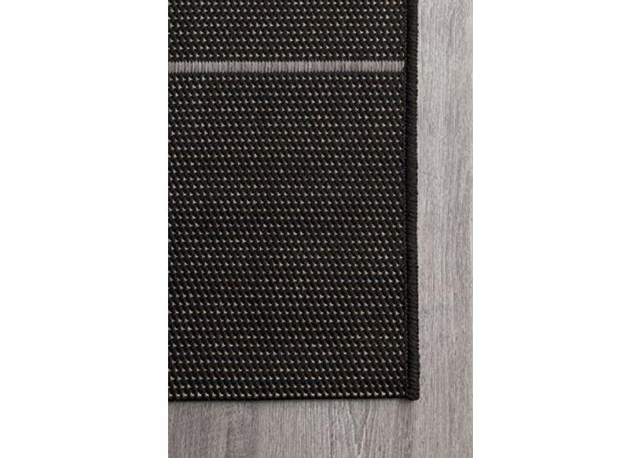 nuLOOM Pinstriped Taliah Indoor/Outdoor Area Rug, 6' 3" x 9' 2", Black