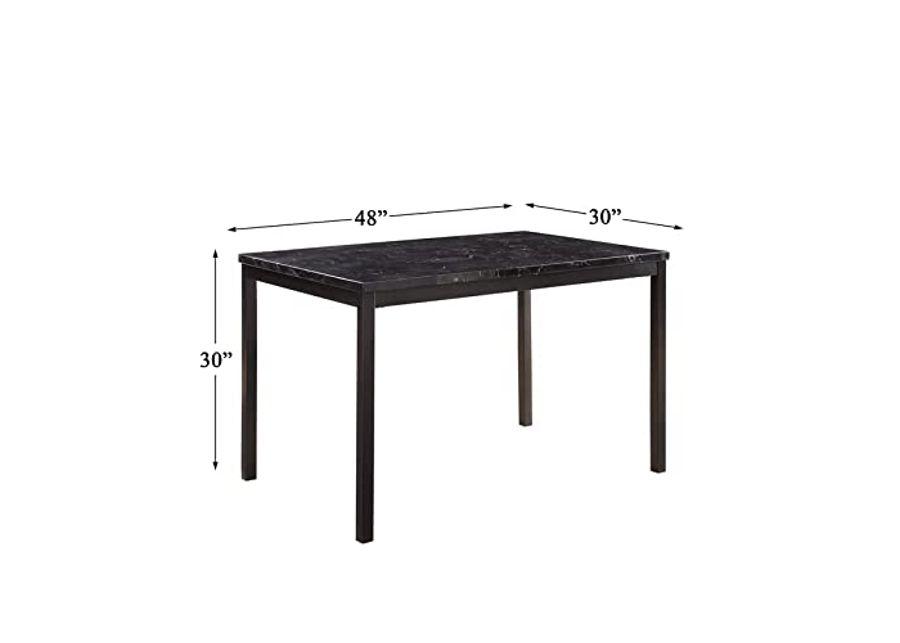 Homelegance Tempe 48" x 30" Dining Table, Black