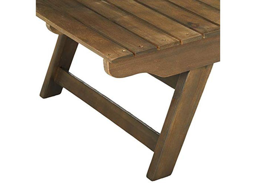 Christopher Knight Home Kailee Outdoor Wooden Coffee Table, Gray Finish