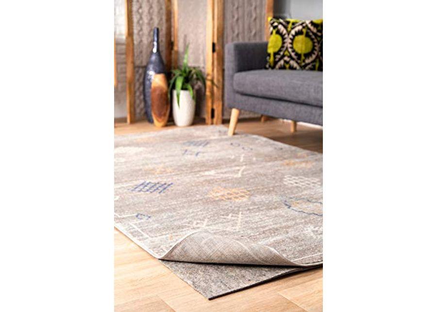 nuLOOM 9' x 12' Luxury Eco-Friendly Felt Rug Pad, 1/4" Ultra Thick, Non-Slip Backing, Customizable Size, Hardwood, Carpet Tile, Vinyl, Linoleum, Made in USA, 100% Recycled Materials, Grey