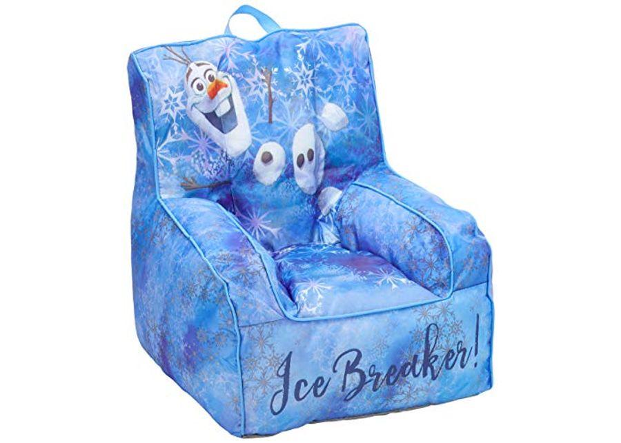 Frozen 2 Kids Nylon Bean Bag Chair with Piping & Top Carry Handle with Olaf Graphics