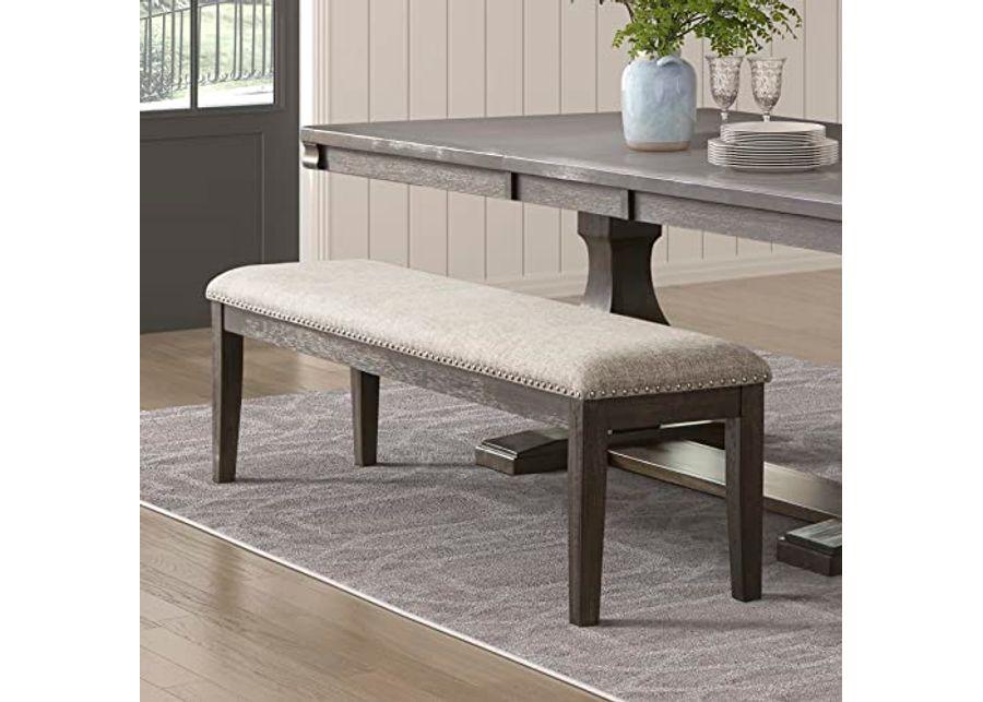 Lexicon Ahmet 64" Dining Bench, Rustic Brown