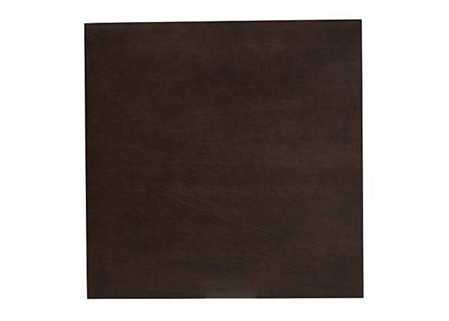 Baxton Studio Britte Mid-Century Modern Dark Oak Brown Finished Square Wood Dining Table