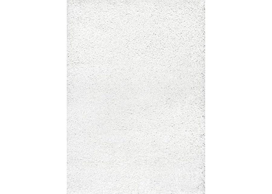 nuLOOM Marleen Contemporary Shag Area Rug, 10' Square, White