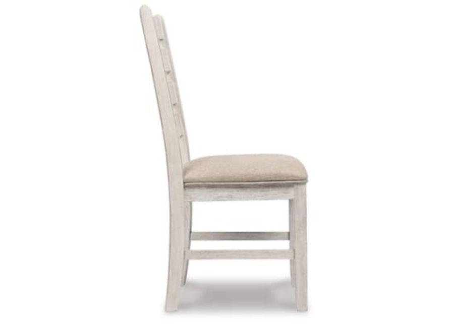 Signature Design by Ashley Skempton Modern Farmhouse Dining Room Chair, 2 Count, Whitewash