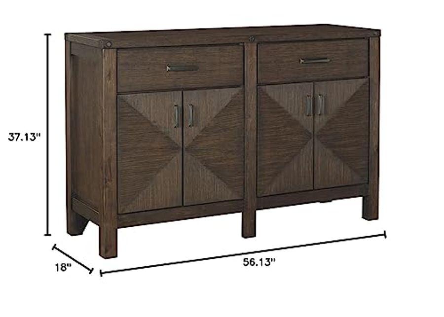 Signature Design by Ashley Dellbeck Contemporary Dining Room Buffet or Server, Brown