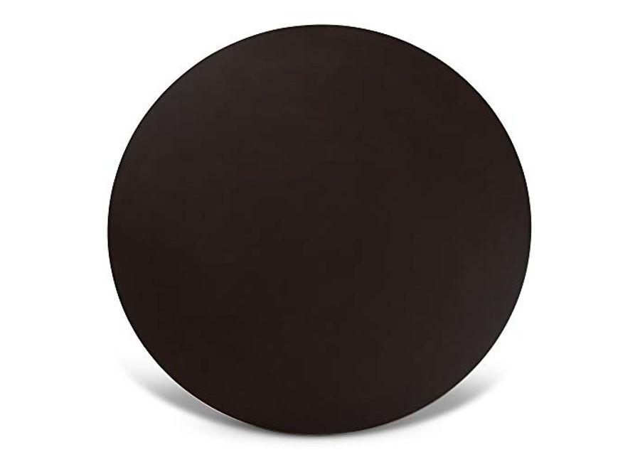 Baxton Studio Alayna Modern and Contemporary Dark Brown Finished 35-Inch-Wide Round Wood Dining Table