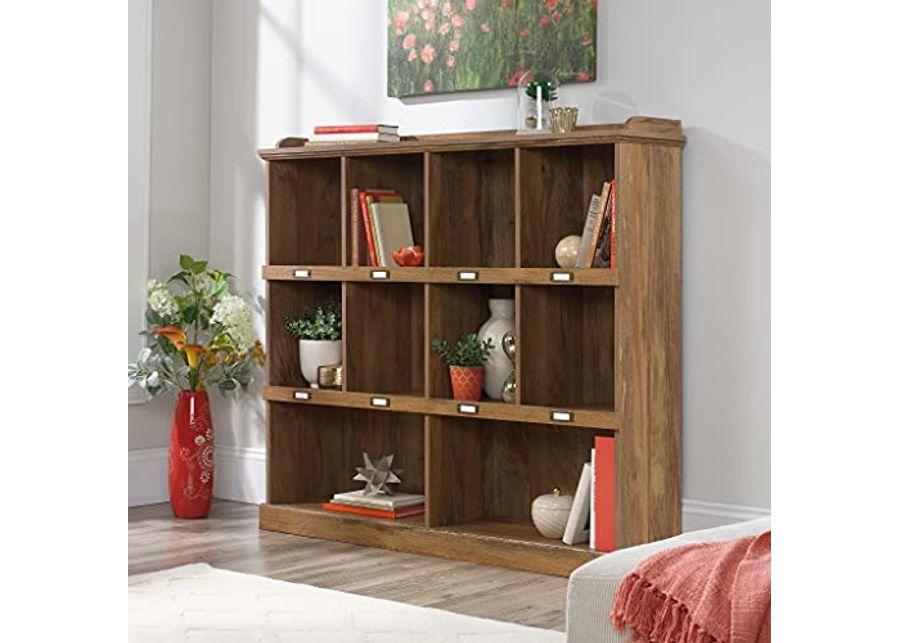 Sauder Barrister Lane Bookcase, L: 53.15" x W: 12.13" x H: 47.52", Sindoori Mango Finish