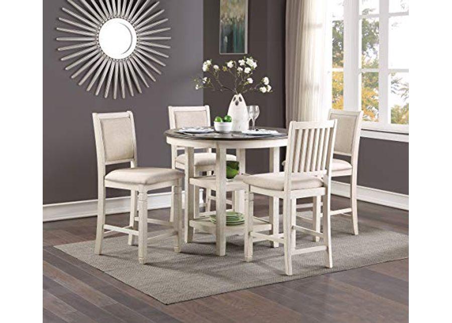 Lexicon Braun Counter Height Dining Table, Antique White
