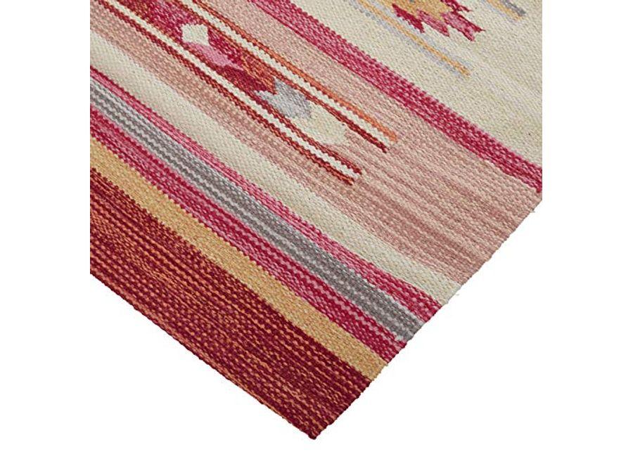 Feizy Rugs - Bode Navajo Style Ganado Area Rug - Blanket Pattern - Red - 8ft x 10ft