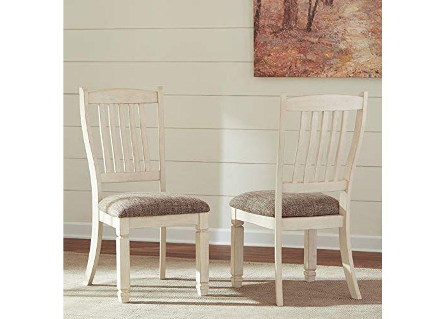 Signature Design by Ashley Bolanburg Farmhouse Dining Set with Counter Height Table, Chairs and Storage (Set of 2)