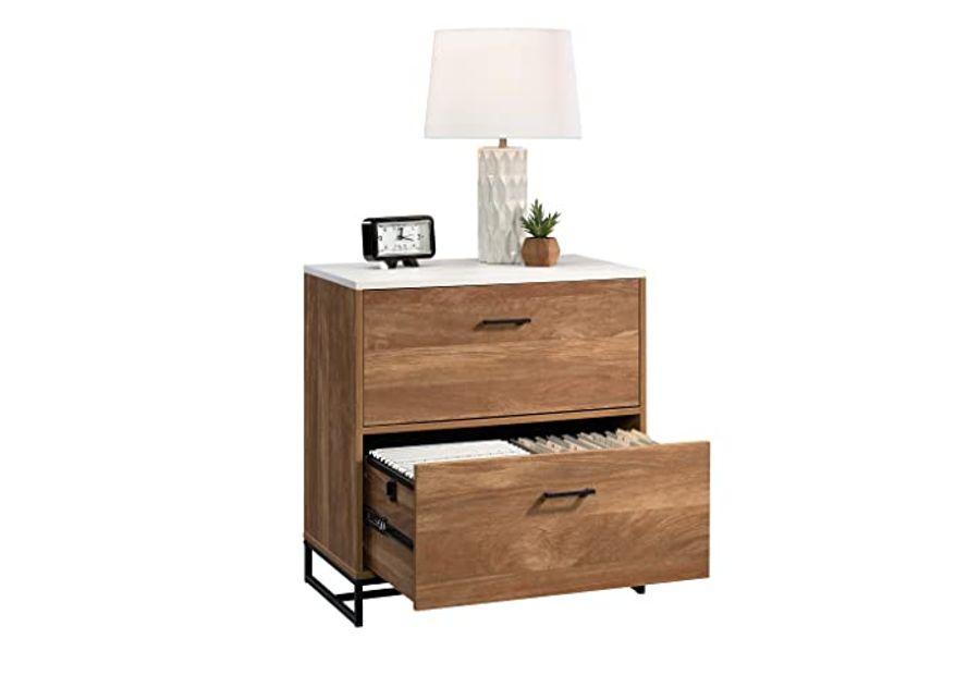 Sauder Tremont Row Lateral File, L: 15.71" x W: 27.95" x H: 29.53", Sindoori Mango Finish