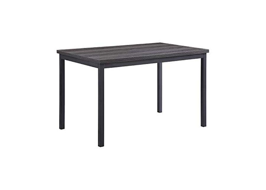 Lexicon Zahra Wood and Metal Dining Table, 48" x 30", Gray