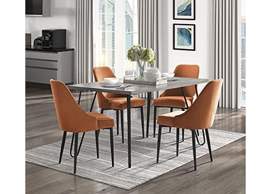 Lexicon Elyse Dining Table, Gray/Black