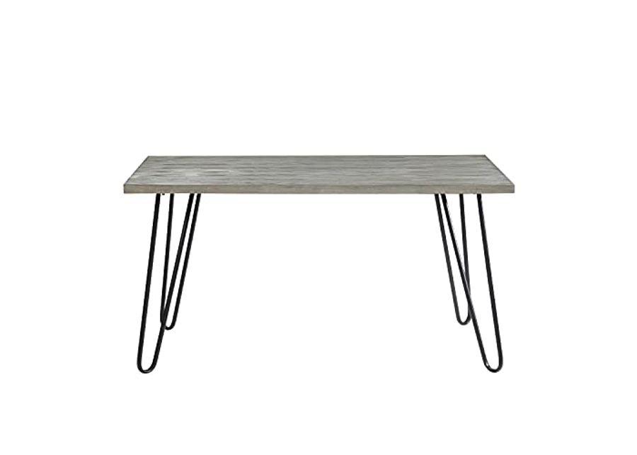 Lexicon Elyse Dining Table, Gray/Black