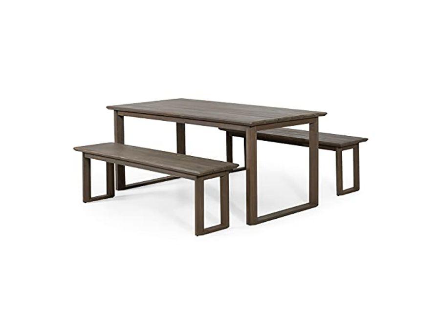 Christopher Knight Home 315601 Nibley Dining Set, Gray