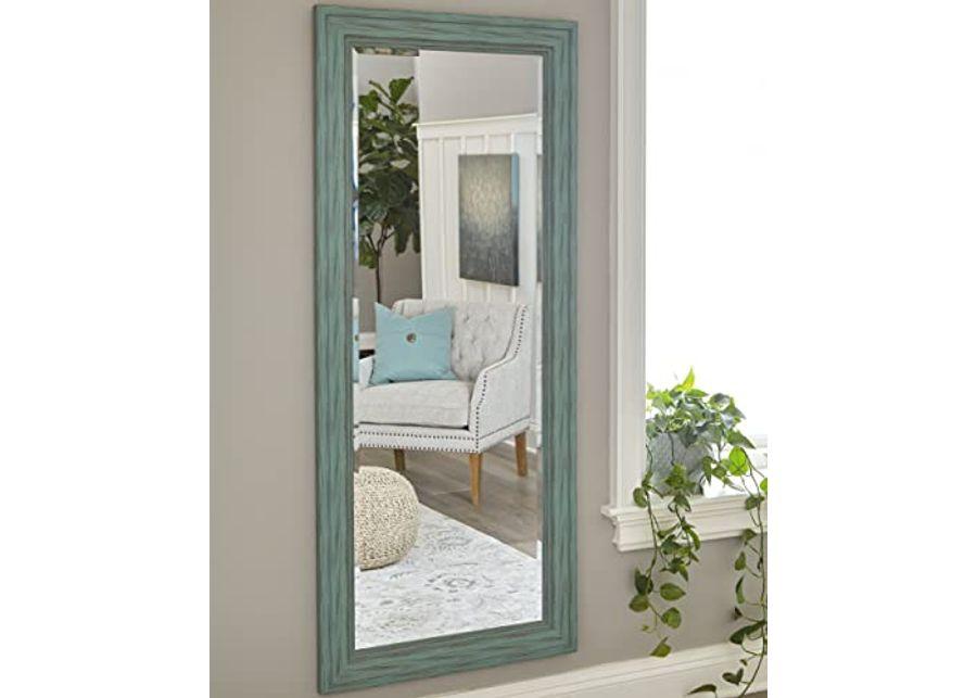Signature Design by Ashley Jacee 70 in Full Length Floor Mirror, Antique Teal