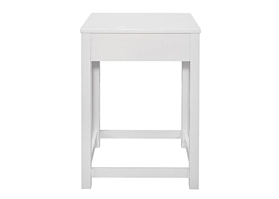 Lexicon Ozias Square Home Office Corner Unit Table, 22" x 22", White