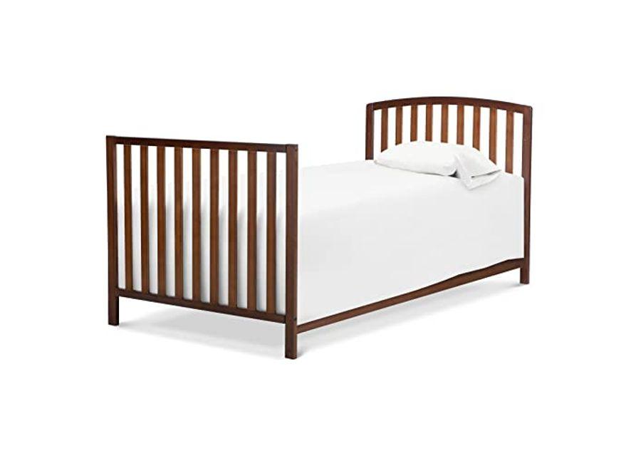 DaVinci Dylan Folding Portable 3-in-1 Convertible Mini Crib and Twin Bed in Espresso, Greenguard Gold Certified