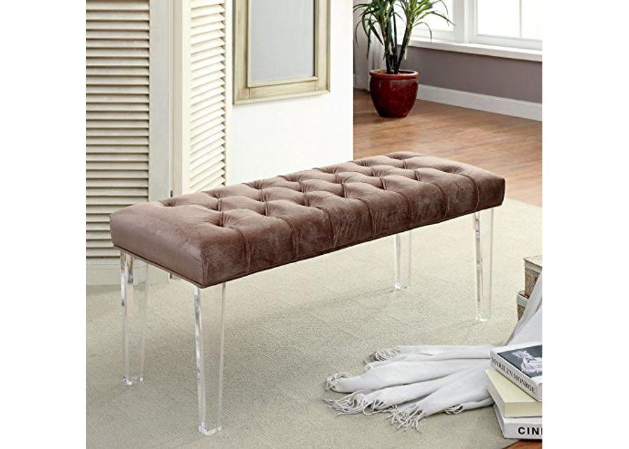 Wayborn Mahony Flannelette Brown Bench W48″ x H20″ x D18″