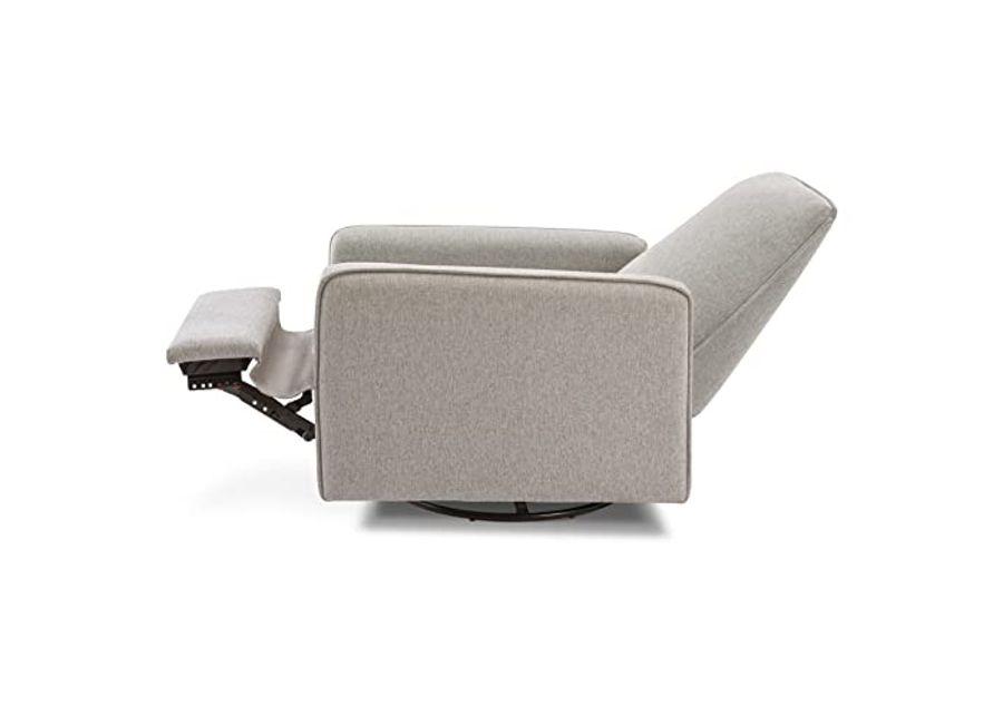 DaVinci Penny Recliner and Swivel Glider in Performance Grey Eco-Weave, Water Repellent & Stain Resistant, CertiPUR-US Certified