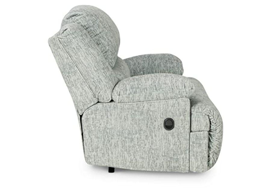 Signature Design by Ashley McClelland Transitional Zero Wall Wide Seat Recliner, Light Gray