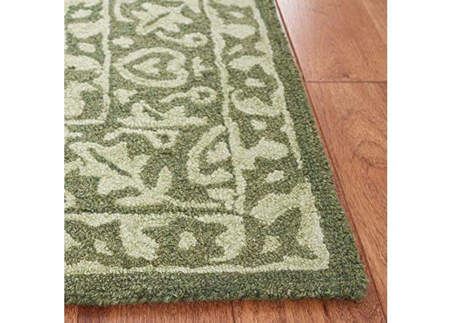 Safavieh Dip Dye Collection 4' x 6' Green DDY151Y Handmade Wool Area Rug