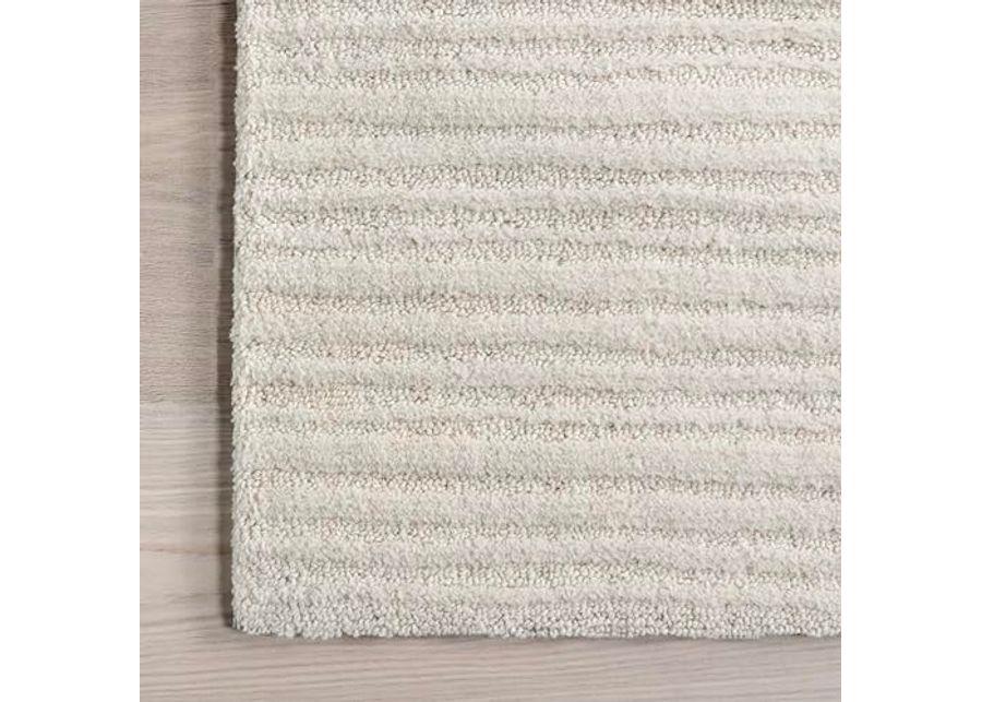 Rugs USA x Emily Henderson Southwest Striped Wool Accent Rug, 4x6, Ivory