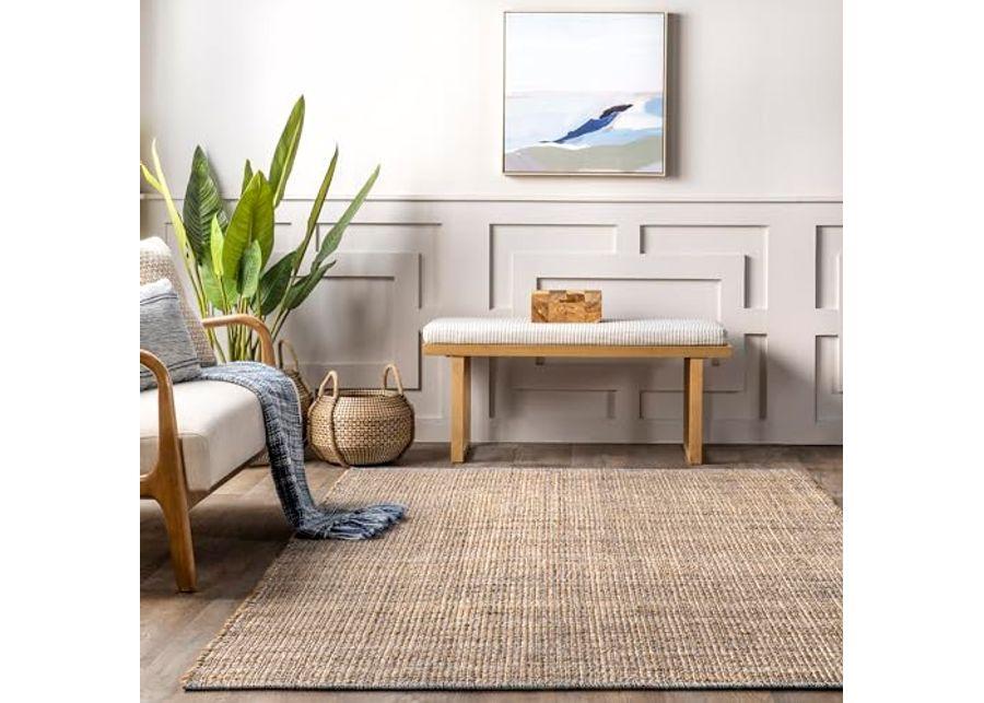 nuLOOM Rugs USA x Emily Henderson Myrtlewood Gradient Jute Area Rug, 8x10, Natural