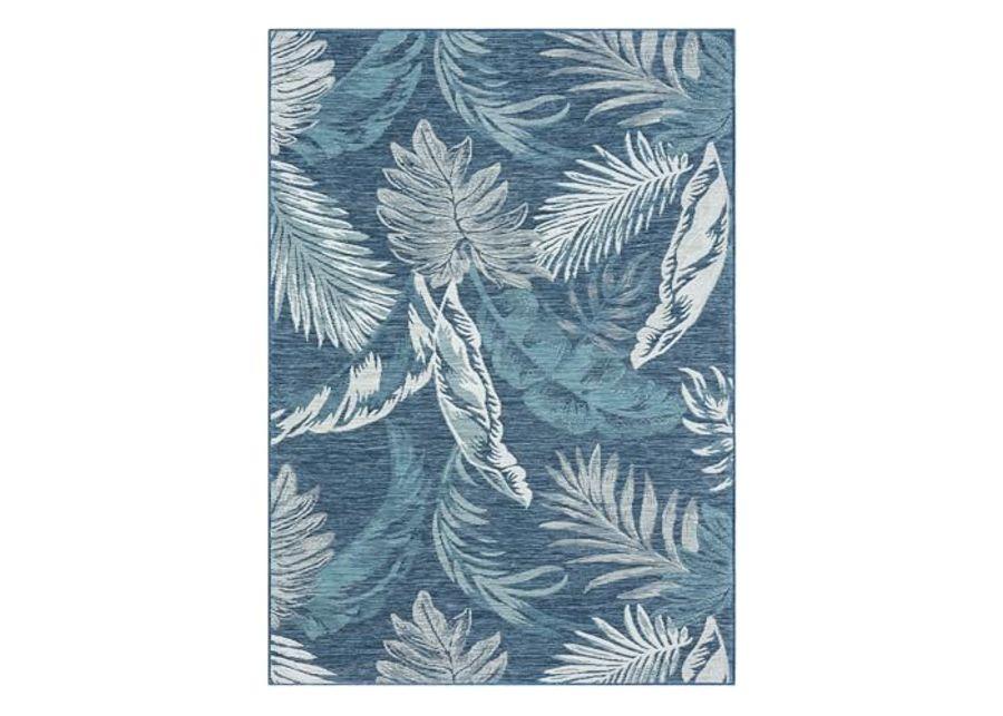 L. R. Resources, Inc. Binny Sin Palm Fronds Coastal Indoor/Outdoor Reversible Area Rug, 2' x 8'