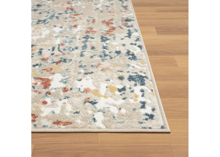 L. R. Resources, Inc. Alison May Gray/Multi Modern Contemporary Abstract Indoor Area Rug, 3'11" x 6'