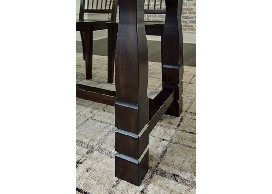 Signature Design by Ashley Charterton Casual Dining Table with Trestle Base, Light Brown & Dark Brown